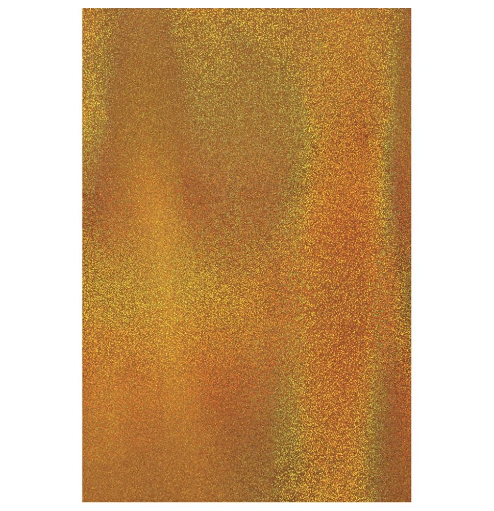 PAPEL MET. HOLOG. PUNTOS 50X70 CM ORO E.10 C.100