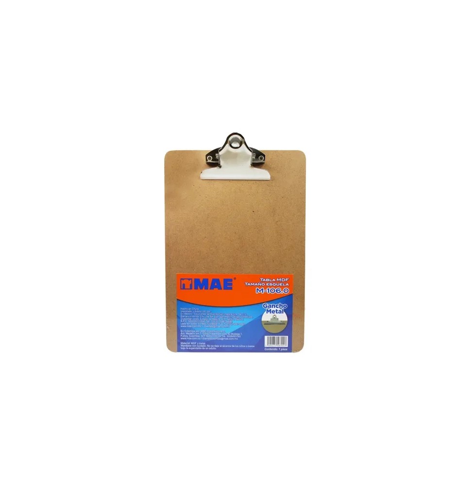 TABLA AGARRAPAPEL MAD.ESQUELA M1060 GANCHO METAL E.24 C.96