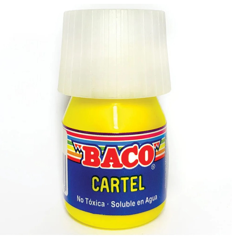 PINTURA CARTEL BACO 50 20ML.AMARILLO LIMON E.10 C.200