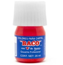 PINTURA CARTEL BACO 55 20ML CARMIN E.10 C.200