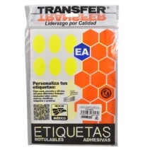 ETIQUETA ADH. FLUOR.TRANS POFERTA 38X25 AMAR PAQ.C7H E.100