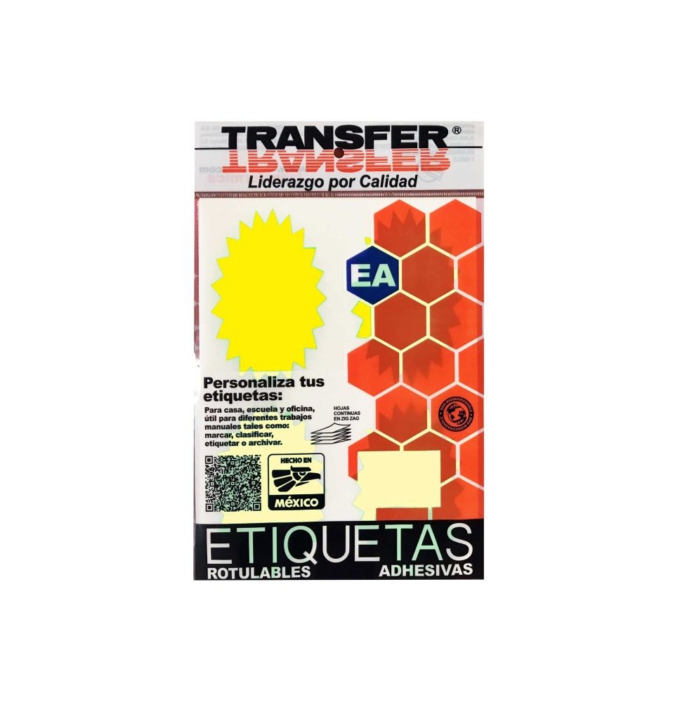 ETIQUETA ADH. FLUOR.TRANS POFERTA 64X102 AMAR PAQ.C7H E100