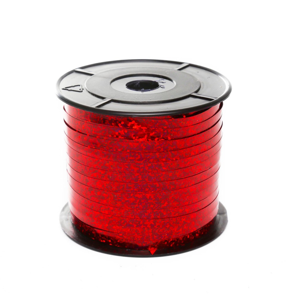 LISTON CURLING 1 HOLOG. ROJO COLOR-S 100M. C.48