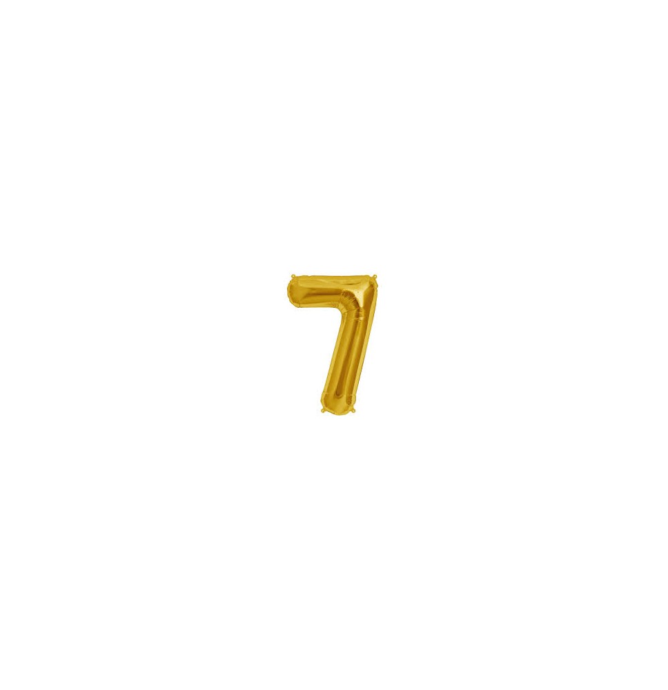 GLOBO NUMERO 7 DORADO 7G 40 C.12