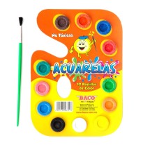 ACUARELA CARTON C12 BACO C.100