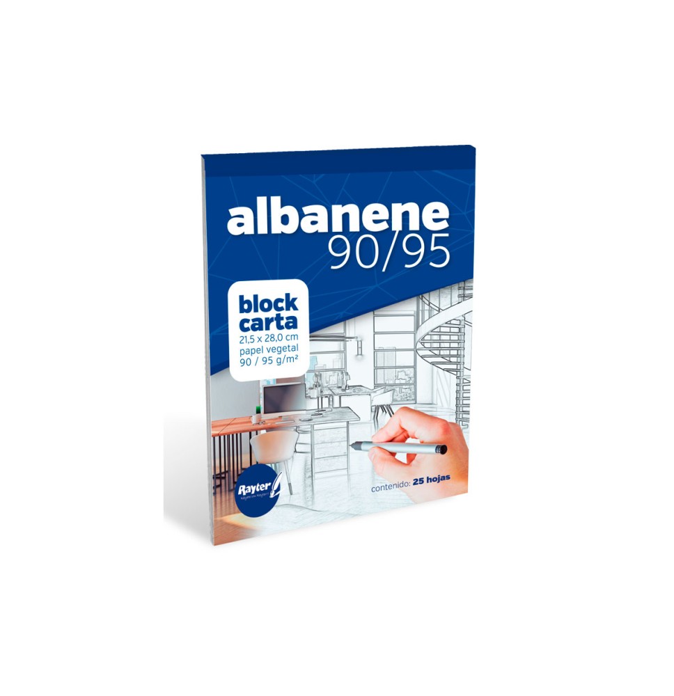 BLOCK PAPEL ALBANENE-VEGETAL 9095 RAYTER CTA. 25H. C.25