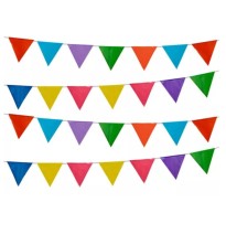 BANDERIN COLORES LISO PLASTICO 10 MTS E1