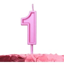 VELA NUMERO 1 PARTY ROSA E12