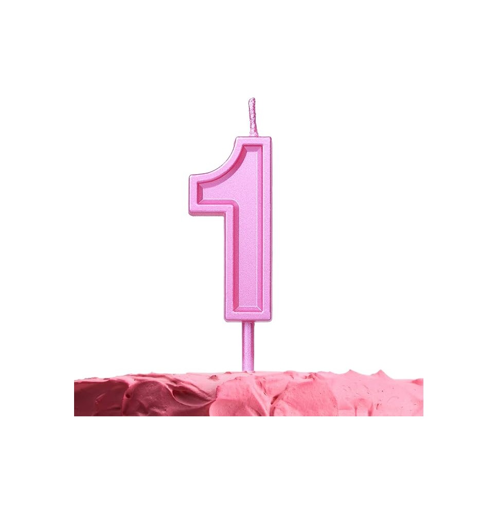 VELA NUMERO 1 PARTY ROSA E12