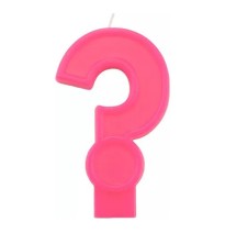 VELA SIGNO DE INTERROGACION PARTY ROSA E12