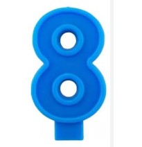 VELA NUMERO 8 PARTY AZUL E12