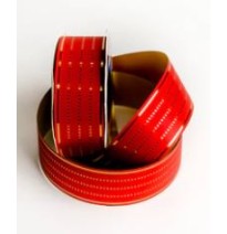 LISTON 9 RAYAS MET. ROJO COLORS 40M C32