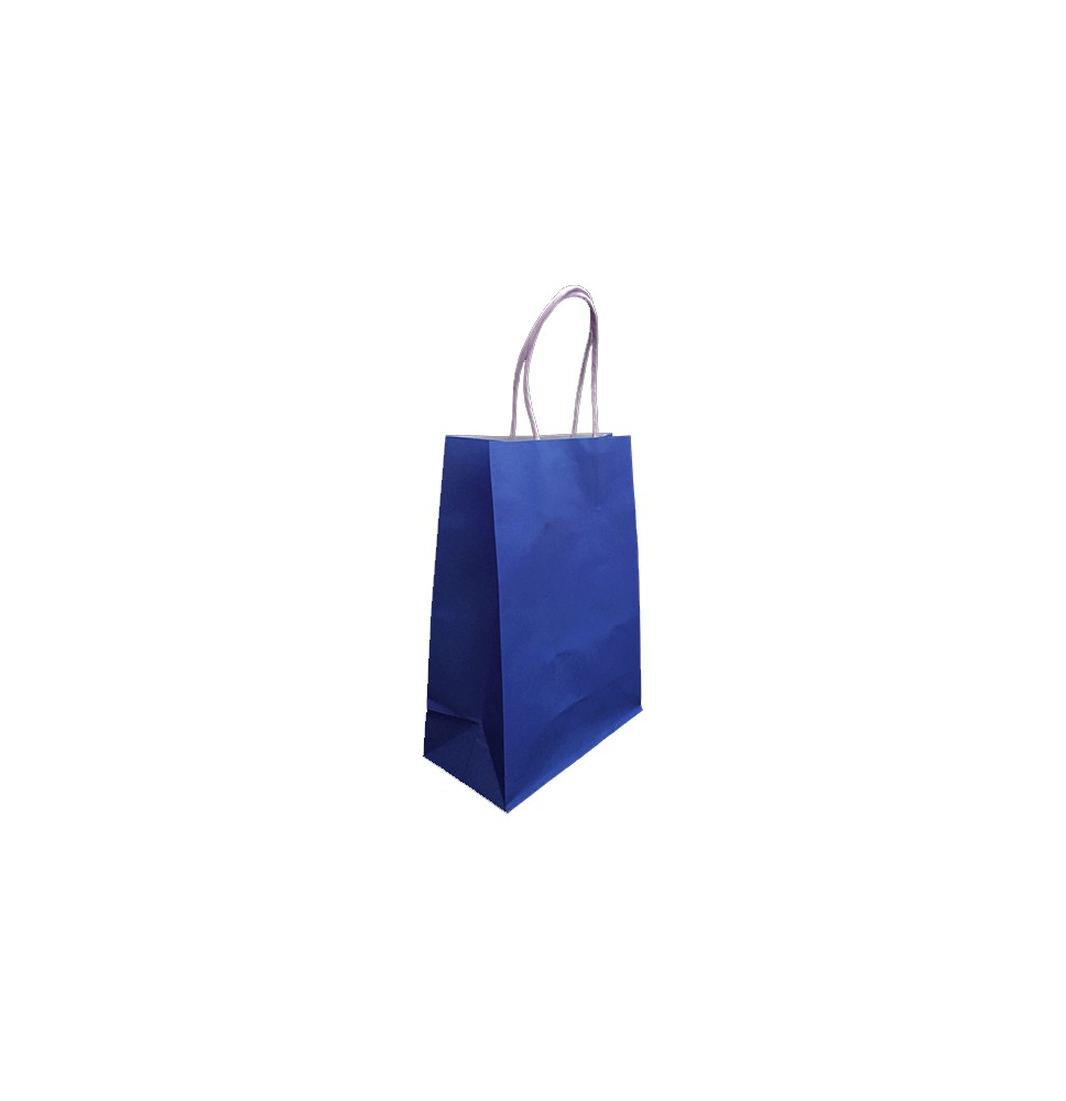 BOLSA KRAFT MED. AZUL ELECTRICO COLOR-S C.400