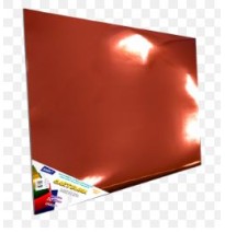CARTULINA METALICA EUROMACSAIRA 47.5X66CM ROJO E10 C100