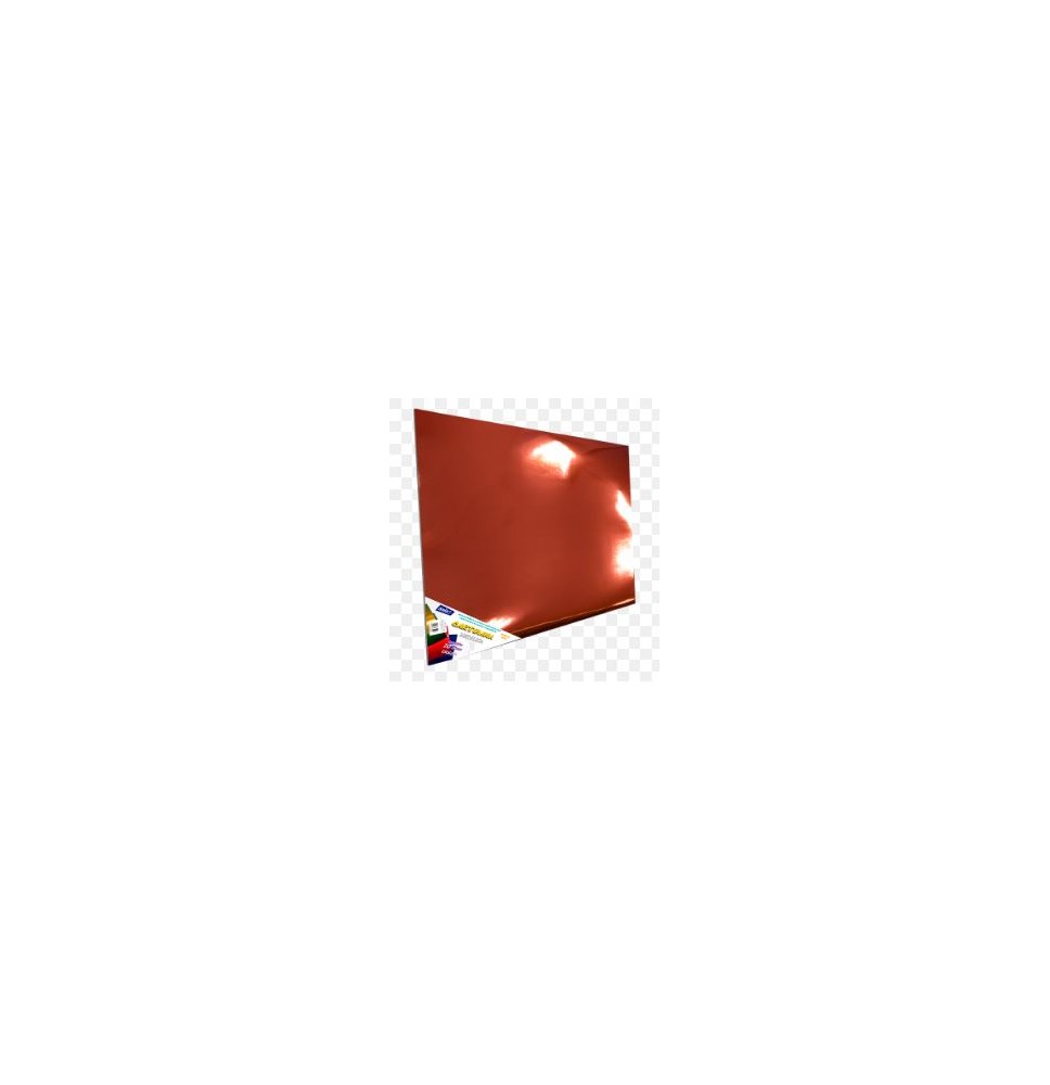 CARTULINA METALICA EUROMACSAIRA 47.5X66CM ROJO E10 C100