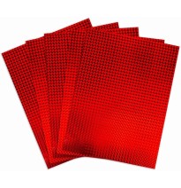 CARTULINA HOLOGRAFICA SAIRA 50X65CM ROJO E10 C300