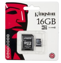 MEMORIA MICRO 16GB ADATAKINGSTON SDHC CADAPTADOR BL.