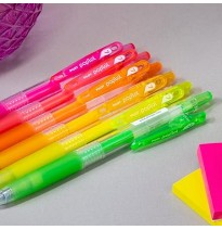 BOLIGRAFO GEL POPLOL RT 0.7MM NEON EST C6 PILOT E.6 C.48