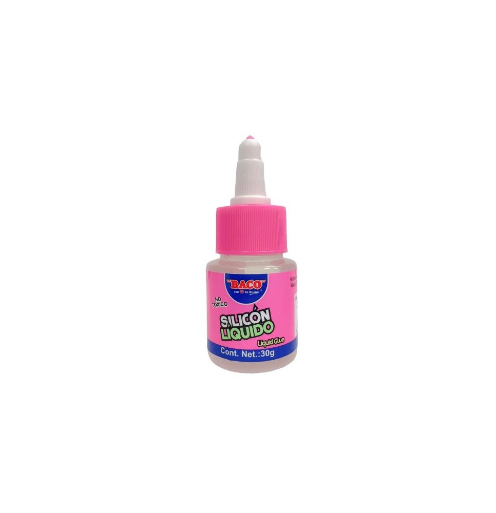 SILICON LIQUIDO TRANSP. BACO 30ML. E.6 C.36
