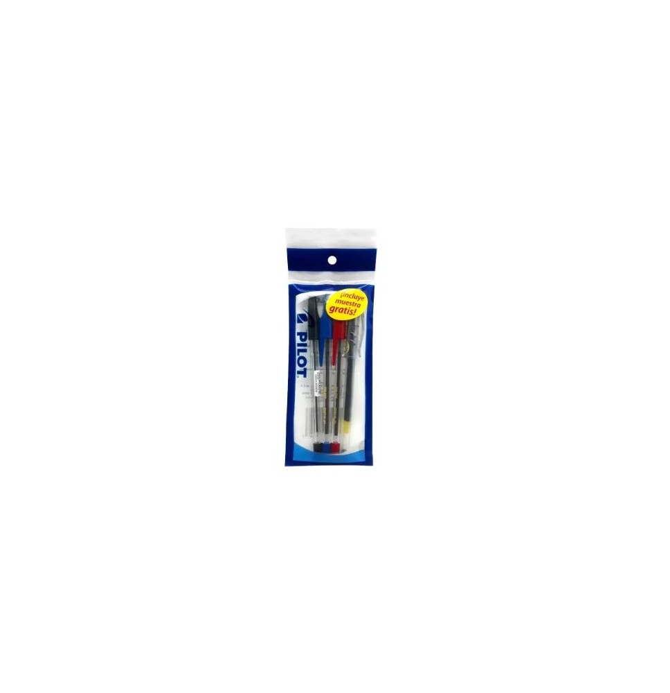 BOLIGRAFO BPT PILOT P.M BOLSA C31 VCOL.SURT. E648