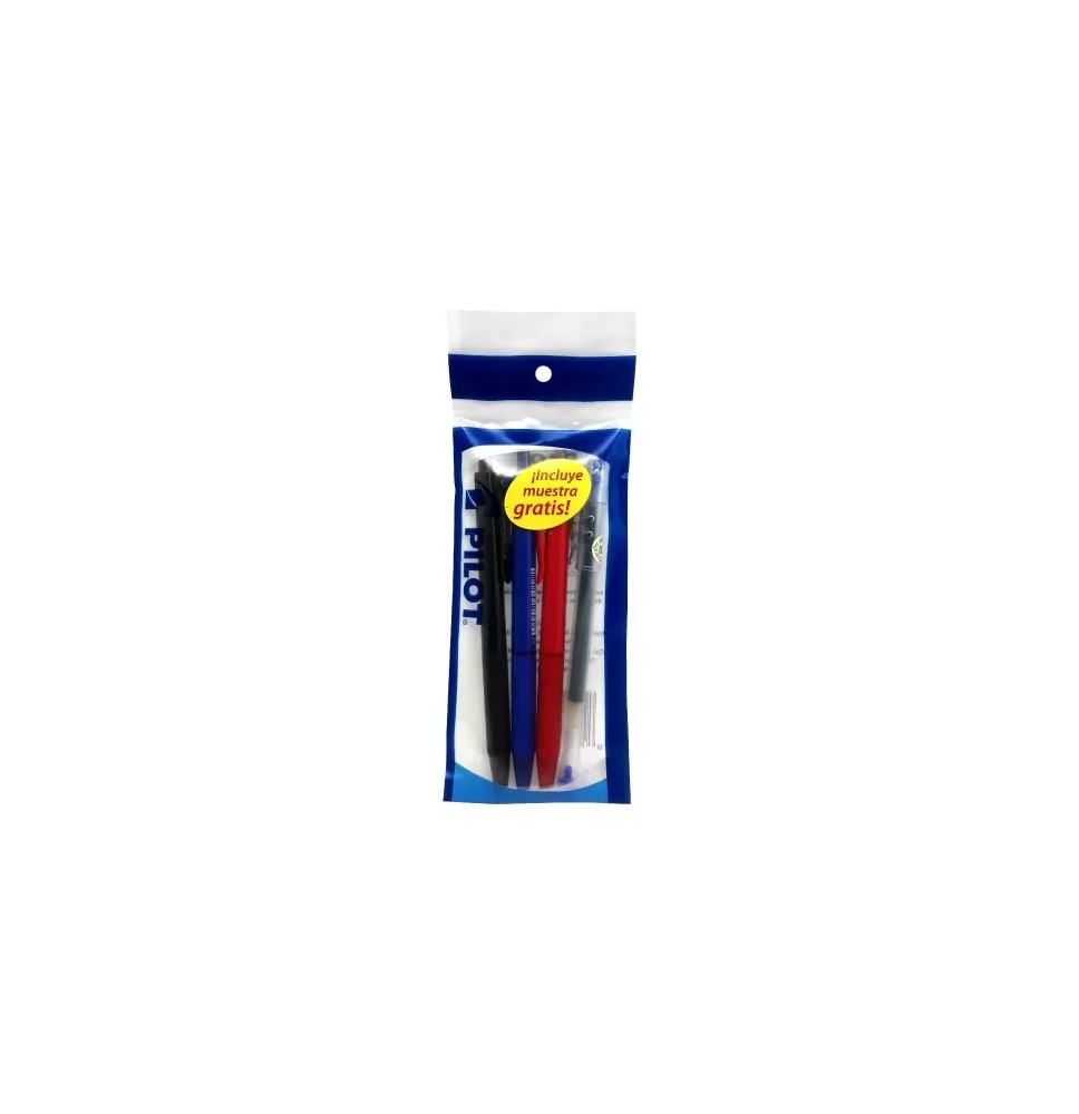 BOLIGRAFO BP-1RT PILOT P.M BOLSA C31 VCOL.SURT. E648
