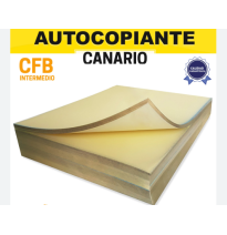 PAPEL AUTOCOPIANTE CFB 75G. OFI. CANARIO INTERM. MILL.55