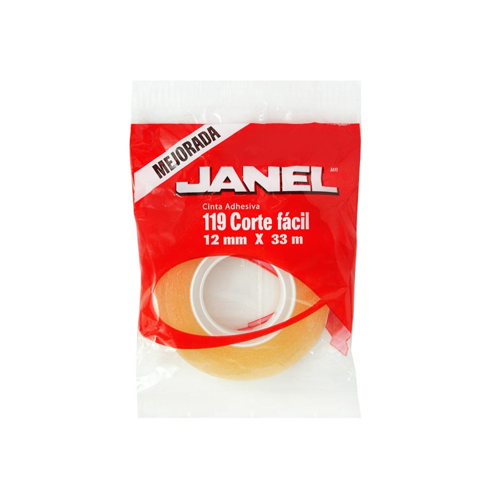 CINTA ADHESIVA CORTA FACIL 119 12X33 TRANSP. C228