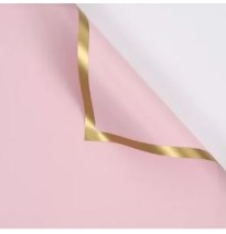 PAPEL COREANO ROSA PASTEL OORO MISTERY 58X58 PASCUA E10
