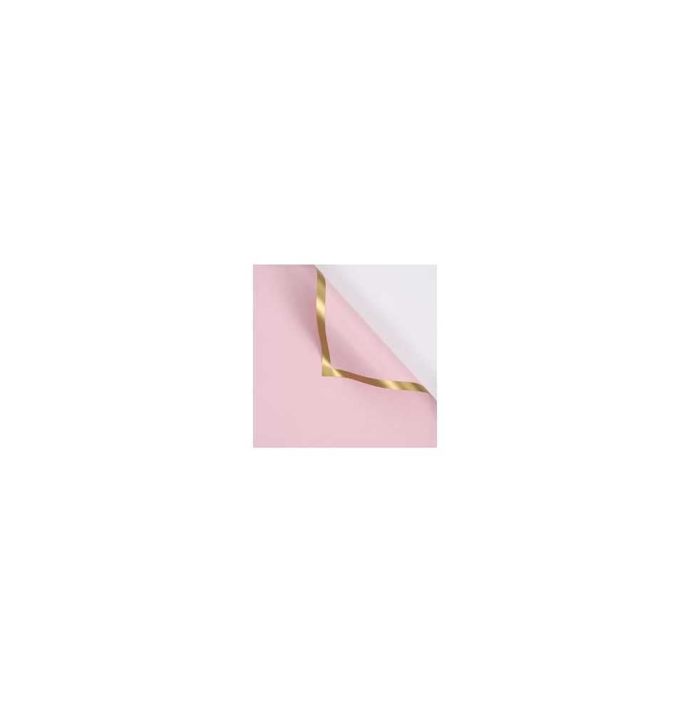 PAPEL COREANO ROSA PASTEL OORO MISTERY 58X58 PASCUA E10