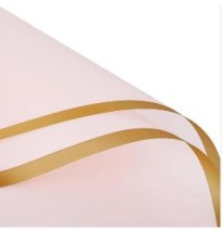 PAPEL COREANO ROSA PASTEL OORO MISTERY 58X58 PASCUA E10
