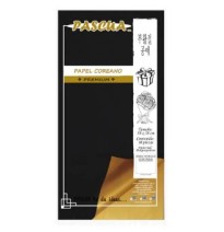 PAPEL COREANO NEGRO OORO MATE 58X58 PASCUA E10