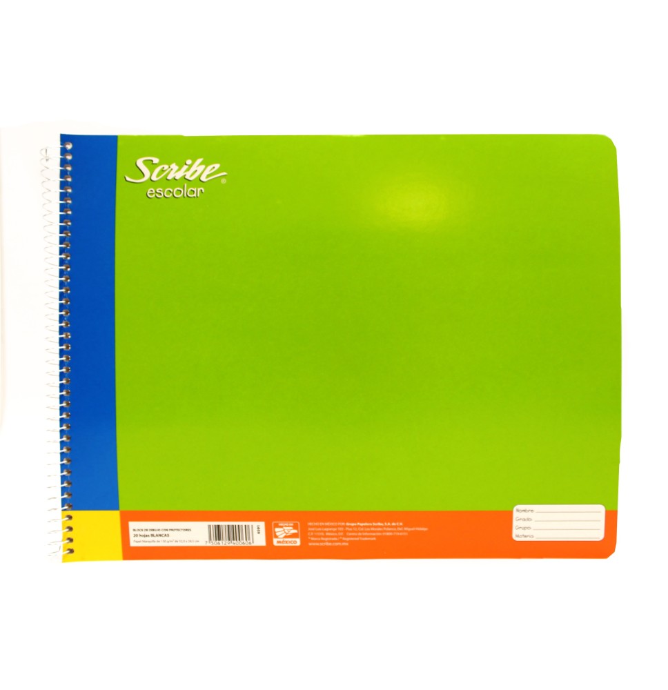 BLOCK DIBUJO CPROT. SCRIBE 4591 20H. 32X24.5CM. C.24