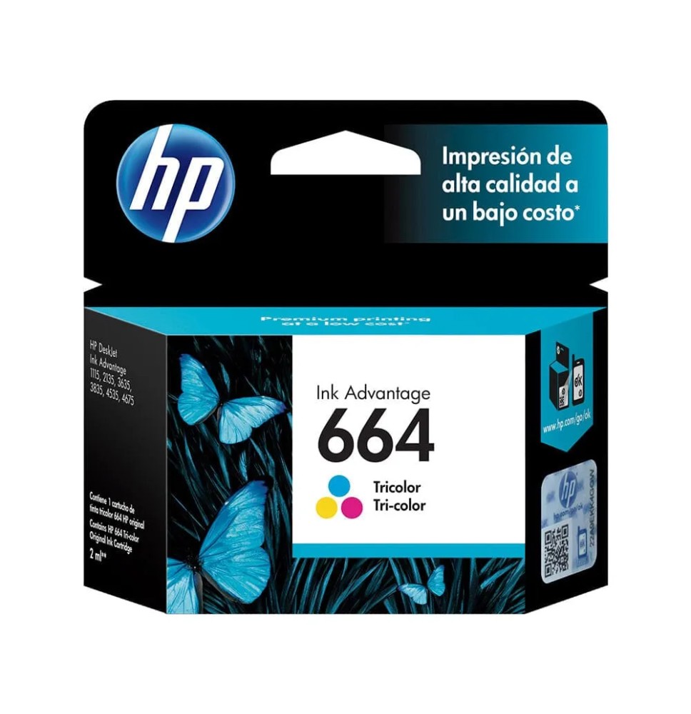 CARTUCHO PIMP.HP-664 TRICOLOR F6V28AL C.1