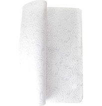 PAPEL COREANO PELLON DECORADO FLOR BLANCO PASCUA E.10