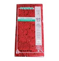 PAPEL COREANO PELLON DECORADO FLOR VINO PASCUA E.10