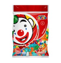 GLOBOS PAYASO 6 BOLSA C100 VCOLORES C.75