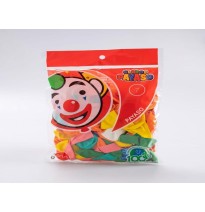 GLOBOS PAYASO 7 BOLSA C100 VCOLORES C.50