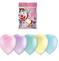 GLOBOS MACARRON PASTEL 9 VCOL. BOL.C25 C200