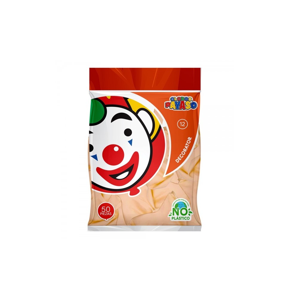 GLOBOS DECORATOR 12 BOLSA C50 BEIGE C.60