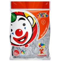 GLOBOS DECORATOR 9 BOLSA C50 GRIS C.100