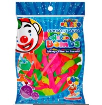 GLOBOS PAYASO 2 WATER BOMBS COL. SURT. BOL. C50 C.20