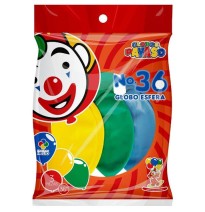 GLOBOS PAYASO 36 COL. SURT. BOL. C3 C.10
