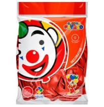 GLOBOS DECORATOR 9 BOL.C50 ROJO BRILLANTE C.100