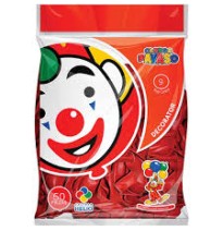 GLOBOS DECORATOR 9 BOL.C50 ROJO CEREZA C.100