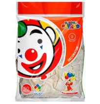 GLOBOS DECORATOR 9 BOL.C50 BCO.NIEVE C.100