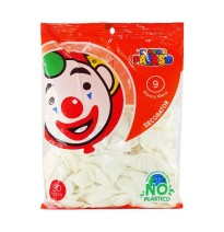 GLOBOS DECORATOR 9 BOL.C50 BCO.NIEVE C.100