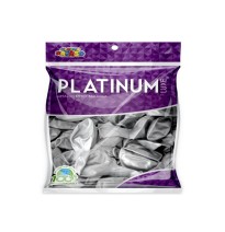 GLOBOS PAYASO PLATINUM 12 BOL.C25 PLATA C.40