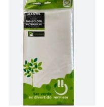 MANTEL PLASTICO RECT. PARTY BLANCO E12 C72