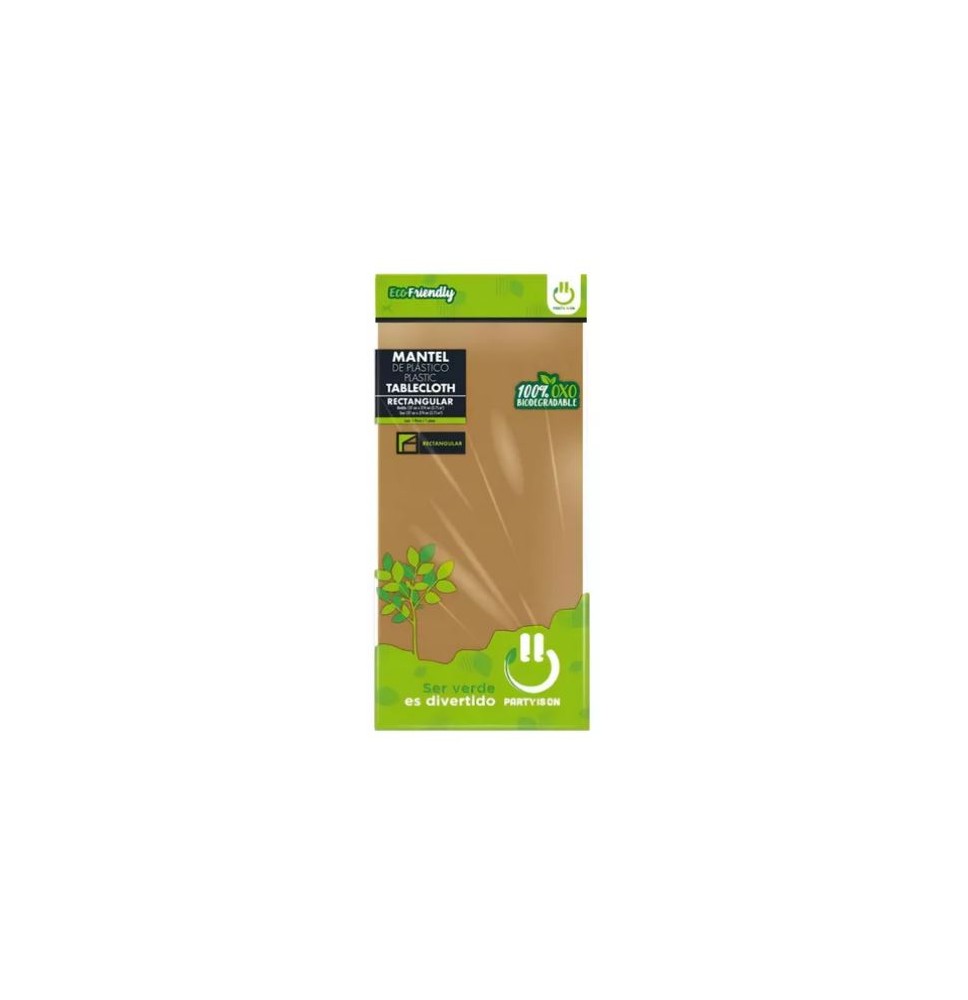 MANTEL PLASTICO RECT. PARTY DORADO E12 C72