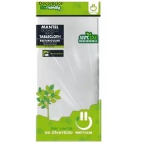 MANTEL PLASTICO RECT. PARTY PLATA E12 C72